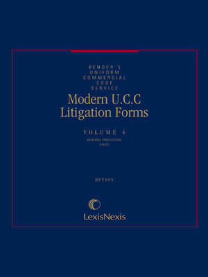 cover image of Modern U.C.C. Litigation Forms